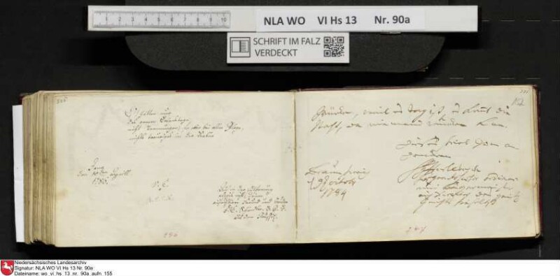 Stammbuch des Ernst Philipp Ludwig Zellmann (1763-1795) aus
                           Braunschweig