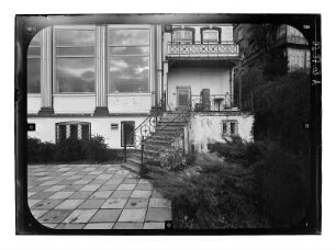 Sassnitz, Bergstraße 21. Jugendklubhaus Lindenhof (1879). Straßenfront (Teilansicht)