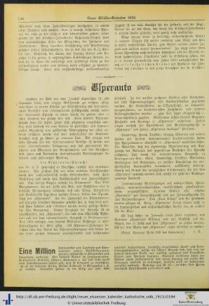 Esperanto.