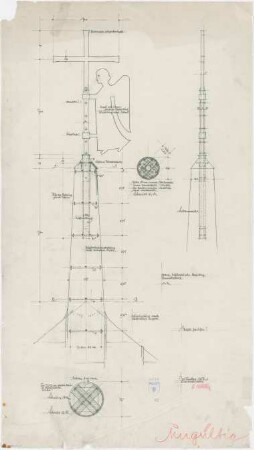 Bestelmeyer, German; Bamberg (Bayern); Ev. Erlöserkirche - Turmabschluss