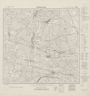 4159 (alte Nr.: 2334) Günthersdorf, Meßtischblatt (4cm - Karte)