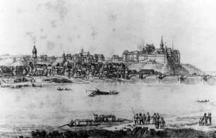 Meißen. Stadtansicht von Westen, aus: Reinhard, Meißen, 1829