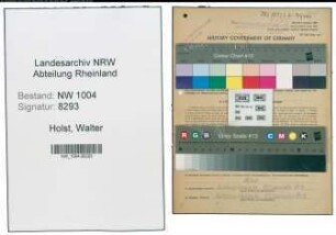 Entnazifizierung Walter Holst , geb. 21.12.1903 (Lokfuehrer)