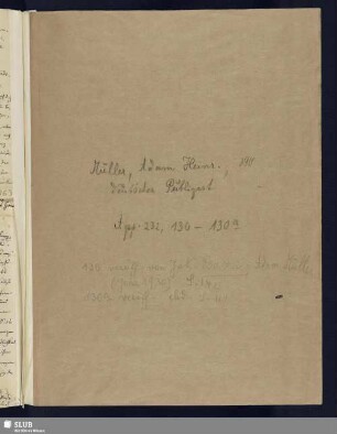 Nr. 130-130a. Müller, Adam Heinrich