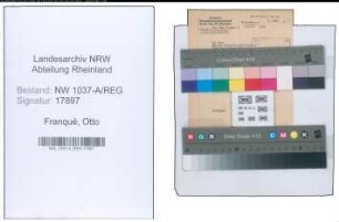 Entnazifizierung Otto Franqué , geb. 00.00.0000 (Bibliotheksdirektor)