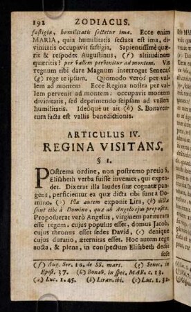 192-209, Articulus IV. Regina Visitans.