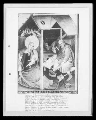 Sogenannte Goldene Tafel — Altar in geöffnetem Zustand (1. Öffnung) — Geburt Christi