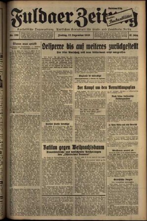 Ausgabe vom Freitag, den 13. Dezember 1935.