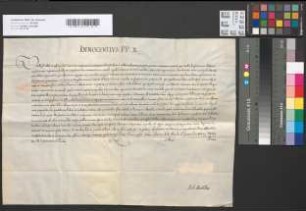 Papst Innocenz X. erlaubt dem Erzbischof Ferdinand von Köln, in Ehehindernissen zu dispensieren für 3 Jahre.