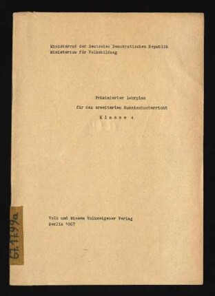 1967: Klasse 4