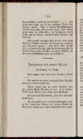 Zweyhundert und neuntes Kapitel. - Zweyhundert und zwanzigstes Kapitel.