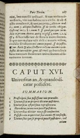 Caput XVI. - Caput Ultimum.