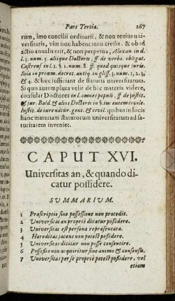 Caput XVI. - Caput Ultimum.