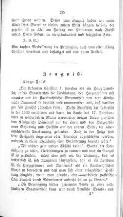 Zeugniß.