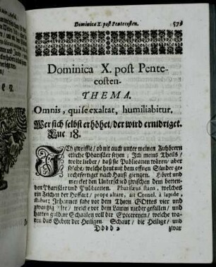 Dominica X. post Pentecosten. - Dominica XII. post Pentecosten.