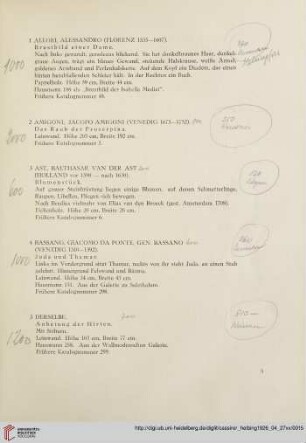 I. Alte Meister (Nr. 1-183)