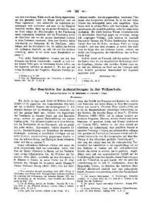 Zur Geschichte der Aufsatzübungen in der Volksschule : (Fortsetzung)