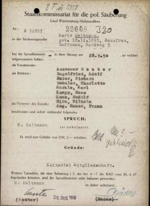 Zeltmann, Marie
