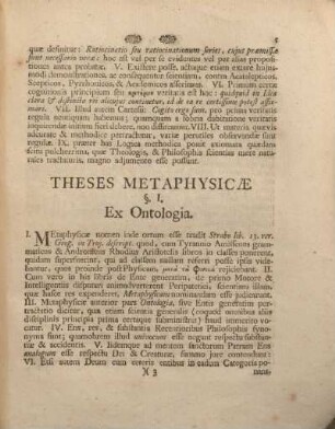 Theses metaphysicæ.