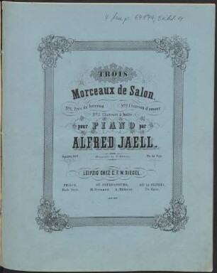 Trois morceaux de salon pour piano : op. 106, 1. Près du berceau