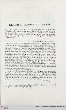 I. Drawing Lessons by Letter