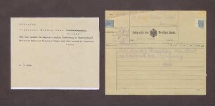Telegramme und Schreiben zwischen Ludwig Haas und Kurt Hahn bzgl. eines gemeinsamen Treffens
