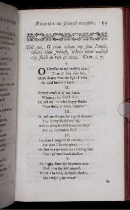 Tell me, O thou whom my soul loveth, where thou feedest, where thou makest thy flock to rest at noon. Cant. i. 7.