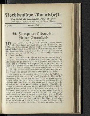 Oktober-Heft