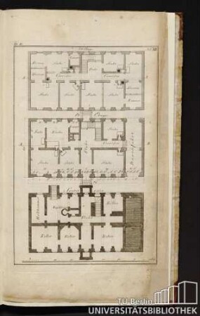 Bl. 16, No. XII. 2te Etage A, B, 1te Etage A, B, Souterrain.