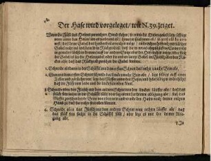 Der Hase wird vorgeleget/ wie N. 39. zeiget