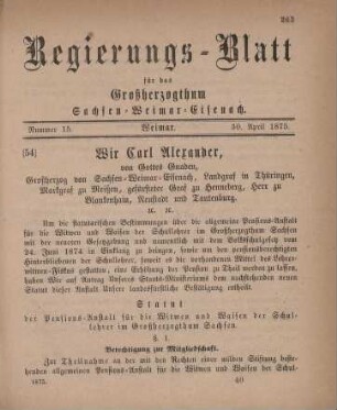 Nr. 15 : 30. April 1875