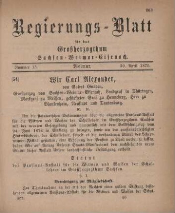 Nr. 15 : 30. April 1875