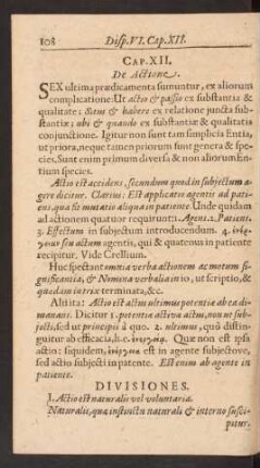 Cap. XII. De Actione.