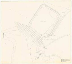 Trinkwasser-Talsperre mit Spitzenkraftwerk Schinkelwettbewerb 1963: Hauptsperre: Lageplan 1:1000