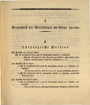 Jahres-Bericht über die königlichen Studien-Anstalten zu Dilingen im Regierungs-Bezirke Schwaben und Neuburg. 1835