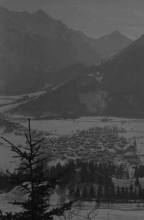 Bad Oberdorf: von der Oberjochstraße auf Bad Oberdorf