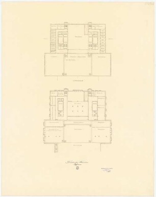 Theater, Dessau: Grundriss Keller, 3. OG
