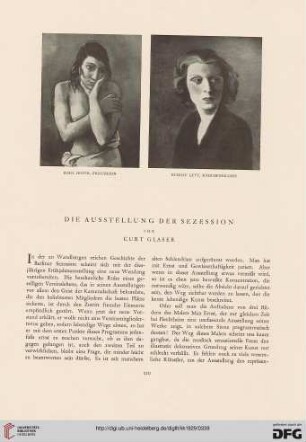 Die Ausstellung der Sezession