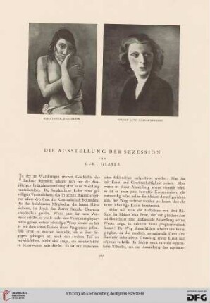 Die Ausstellung der Sezession