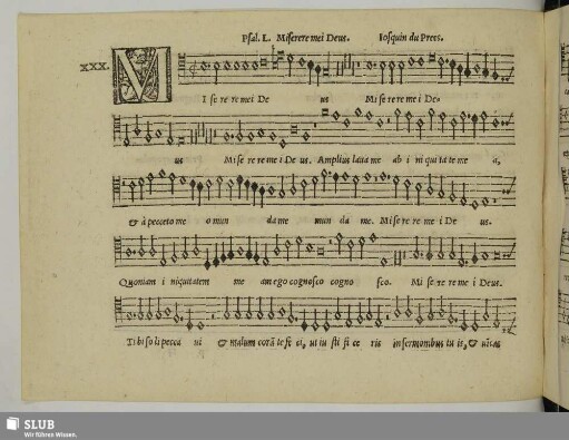 XXX. Josquin des Prez: Miserere mei Deus