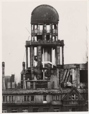 Sternwarte (Lohrmann-Observatorium der TU), Dresden Wiederaufbau: Ansicht vor Rekonstruktion