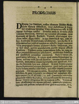 Prodromus