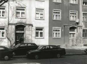 Dresden-Pieschen, Rehefelder Straße 51 und 53. Wohnhäuser (um 1905). Portale