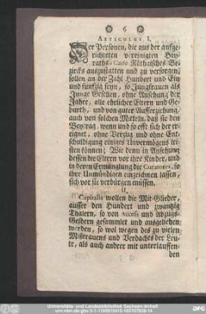 [Hochzeit- und Leichen-Cassa .]
