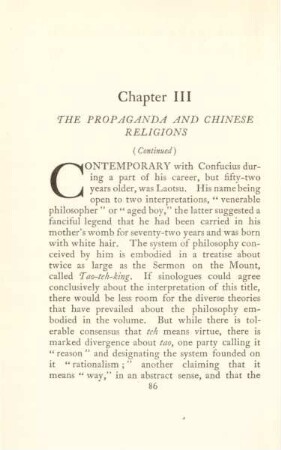 Chapter III. The propaganda and Chinese religions (Continued)