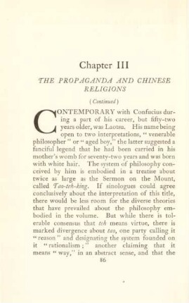 Chapter III. The propaganda and Chinese religions (Continued)