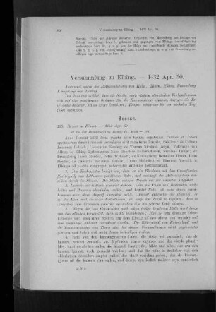 Versammlung zu Elbing. - 1432 Apr. 30.