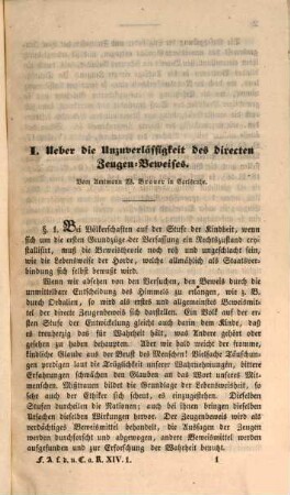 Annalen der deutschen und ausländischen Criminal-Rechtspflege. 14. 1841