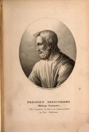 Dictionnaire des sciences naturelles : dans lequel on traite méthodiquement des différens êtres de la nature, considérés soit en eux-mêmes, d'après l'état actuel de nos connoissances, soit relativement à l'utilité qu'en peuvent retirer la médecine, l'agriculture, le commerce et les arts, suivi d'une biographie des plus célèbres naturalistes ; ouvrage destiné aux médecins, aux agriculteurs, aux commerçans, aux artistes, aux manufacturiers, et à tous ceux qui ont intérêt à connoître les productions de la nature, leurs caractères génériques et spécifiques, leur lieu natal, leurs propriétés et leurs usages, [73]. [Porträts]