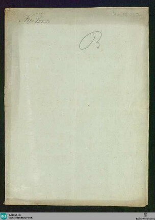 Belle et sensible - Don Mus.Ms. 2354 : V, pf; B|b